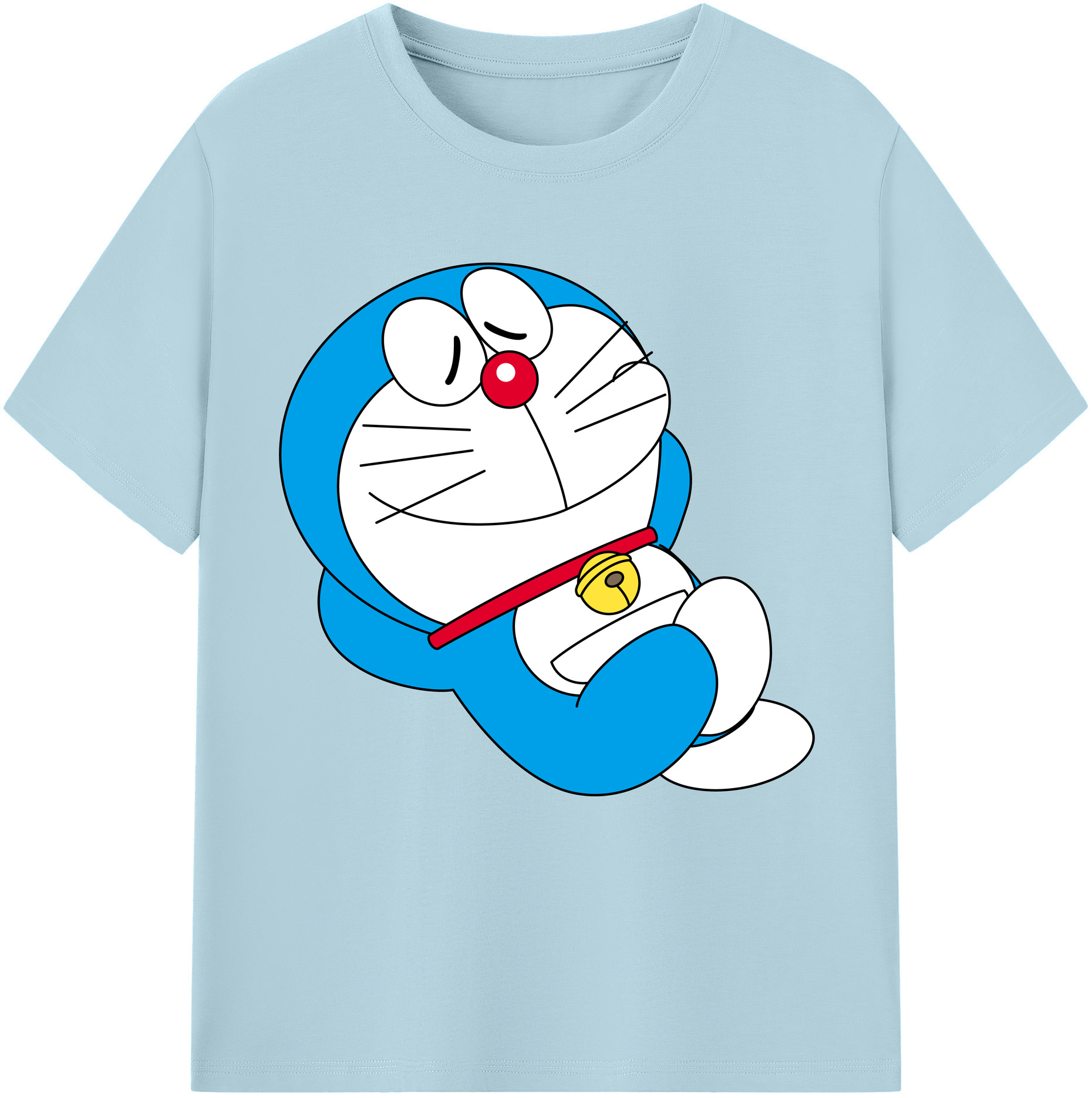 （画像用） ドラえもん Doraemon 綿100％半袖Tシャツ（フロントプリント）